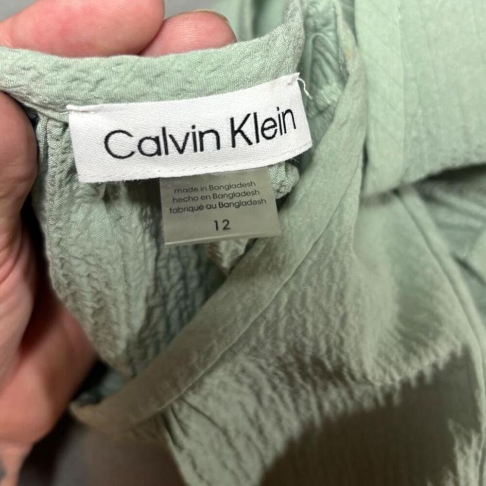 Calvin-klein Women's Green and Khaki Dress - Picture 3 of 7